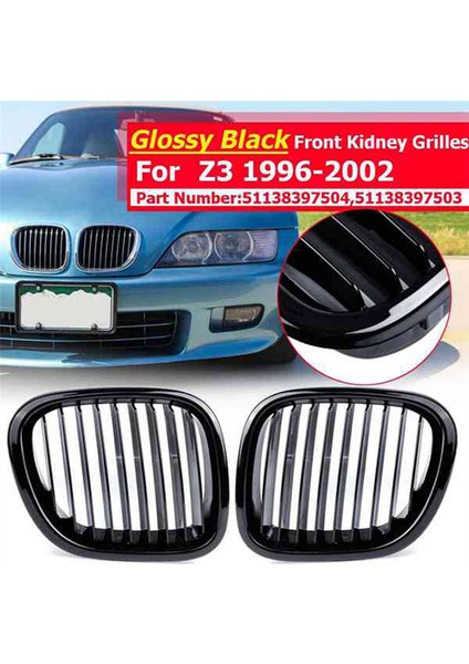 Bmw Z3 Convertible Coupe 1996-2002 Için Araba Parlak Siyah Ön Başlıklı Böbrek Izgara Mesh Forts Racing Izgaralar 1996-2002 (Yurt Dışından) modelleri