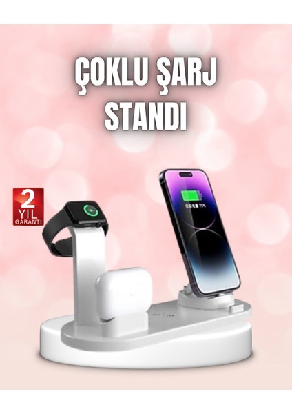 Qi Destekli Tüm Cihazlarla Uyumlu Kablosuz Şarj Ünitesi - MK001R-4OIF34