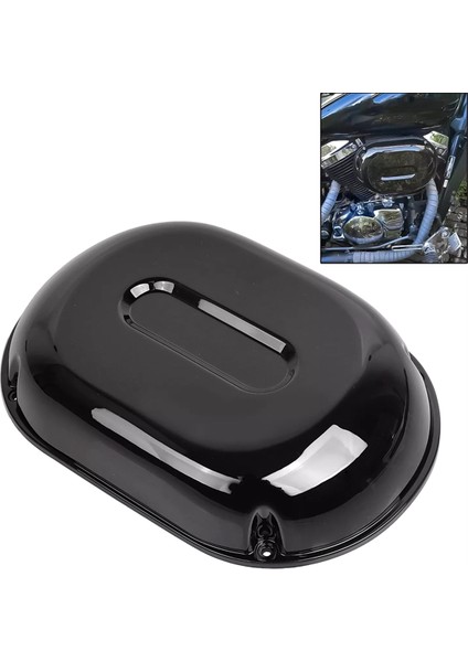 Honda Shadow Spirit VT750DC 2001-2007 Vıvıvıd Siyah Için Hava Filtre Kapak Korustanı (Yurt Dışından) indirimleri