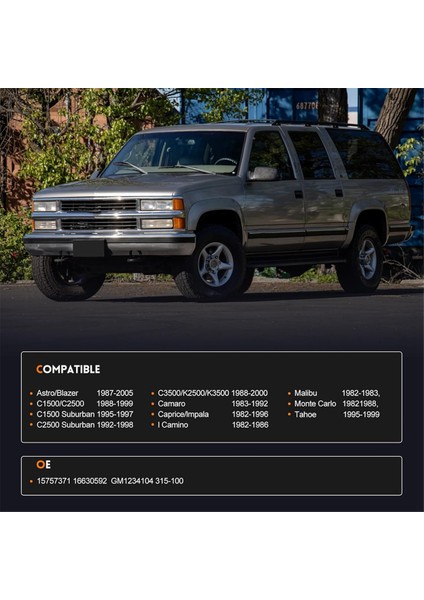 Buick Electra Için Kaput Mandal Kilit Montajı Cadillac Fleetwood Chevrolet Blazer Gmc Yukon 315-100 15757371 16630592 (Yurt Dışından) fiyatları