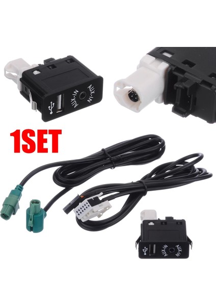 Araba Bluetooth Müzik Adaptörü Ses USB Kablo Demet Aux US (Yurt Dışından) fiyatları