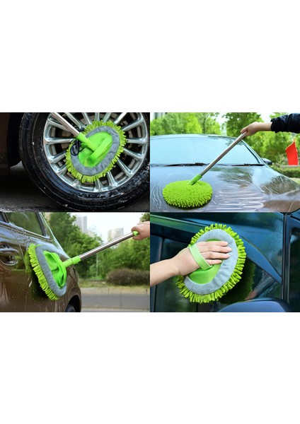 Teleskopik Mikrofiber Oto Yıkama Mop – Araba Yıkama Fırçası +1 Yedek Bez Hediye modelleri