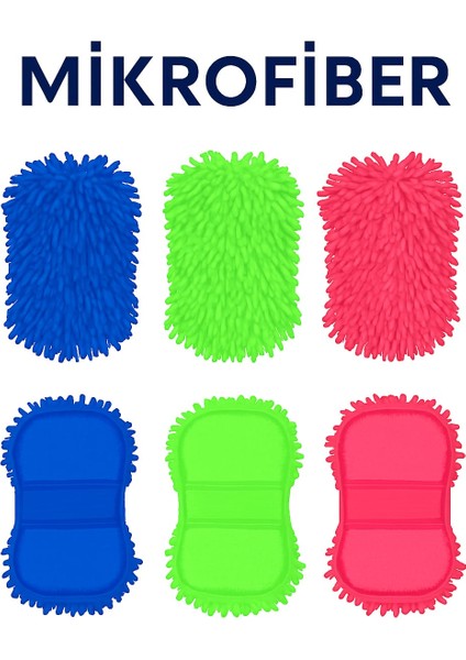 Teleskopik Mikrofiber Oto Yıkama Mop – Araba Yıkama Fırçası +1 Yedek Bez Hediye