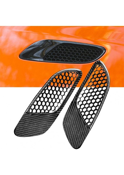 2pcs Motor Hood Havalandırma Kartoları Hava Kepçesi Bmw E90 E91 E92 E93 M3, Karbon Fiber Deseni (Yurt Dışından) modelleri