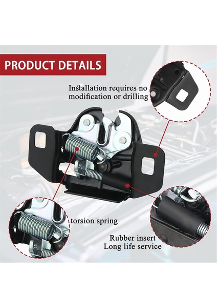 Dodge Grand Caravan Ram C V Chrysler Town &amp; Country 5020846AA Için Araba Ön Kaput Kilitleme Mandal Montajı (Yurt Dışından) indirimleri