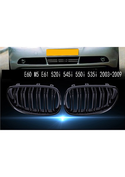 Parlak Siyah Ön Tampon Böbrek Izgara Izgara Kafası Bmw E60 M5 E61 520I 545I 550I 535I 2003-2009 (Yurt Dışından) fiyatları