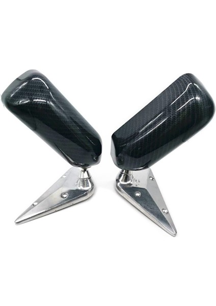 2pcs Evrensel Araba Dikiz Yan Ayna Zanaat Kare F1 Stil Mavi Ayna Yüzey Metal Braketi Arka Görünüm Aynası (Yurt Dışından)