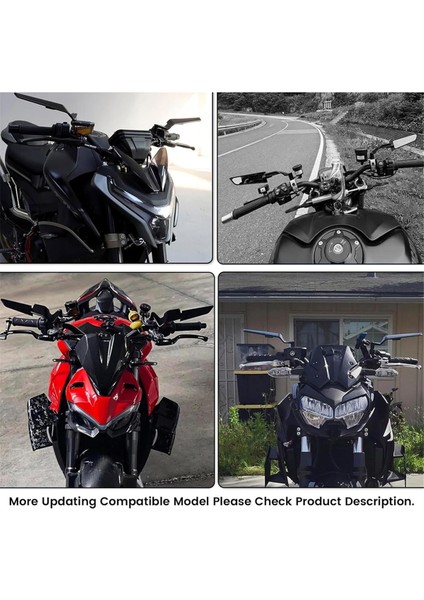 Motosiklet Dikiz Aynası, Ayarlanabilir Görünmez Rüzgar Kanadı Yan Aynası Z400, Z650, Z900, Z1000 Uyumlu (Yurt Dışından) indirimleri