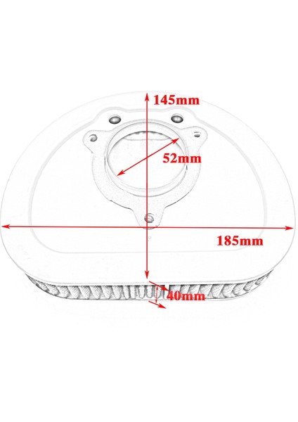 Harley Davidson Için Motosiklet Hava Temizleyici Emme Filtresi 1584 Flhr Yol Kral 1690 HD-1508 (Yurt Dışından) fırsatları