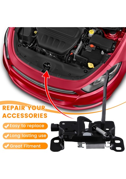 68261144AA Araba Dodge Dart Için Front Hood Mandal Kilidi 2013 2014 2015 2016 Sedan (Yurt Dışından) fırsatları
