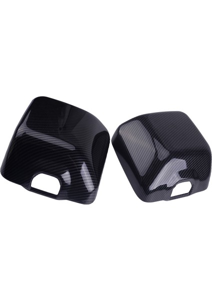 2pc Siyah Karbon Fiber Dış Sağ ve Sol Yan Kapı Ayna Kapağı Trim Aksesuarları Jeep Wrangler Jl 2018 (Yurt Dışından)