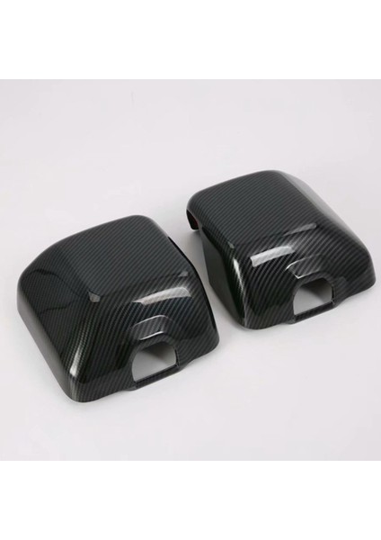 2pc Siyah Karbon Fiber Dış Sağ ve Sol Yan Kapı Ayna Kapağı Trim Aksesuarları Jeep Wrangler Jl 2018 (Yurt Dışından) modelleri