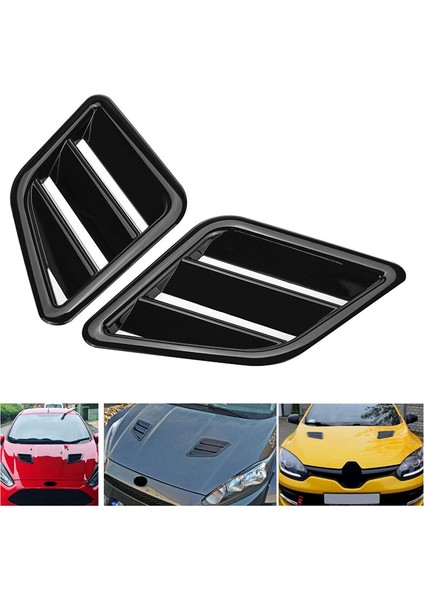 Max Style Front Bonnet Havalandırma Kaput Kapağı Kaplama Trim Universal Için Ford Focus Rs Vauxhall Corsa Fiesta, Parlak Siyah (Yurt Dışından) modelleri