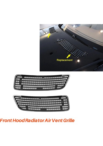 1paır Araç Kounu Üst Henç Grılle Trim Kapak Mercedes Için Parlak Siyah Benz W221 W251 2007-2013 A221800205 A2218800305 (Yurt Dışından) indirimleri