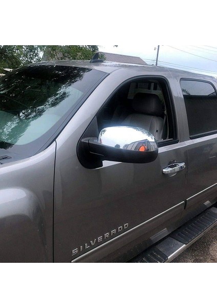 Silverado Sierra Gmc Sierra Kamyonu Krom Yan Arka Görünüm Üst Ayna Kapakları 2007-2013 (Yurt Dışından) indirimleri