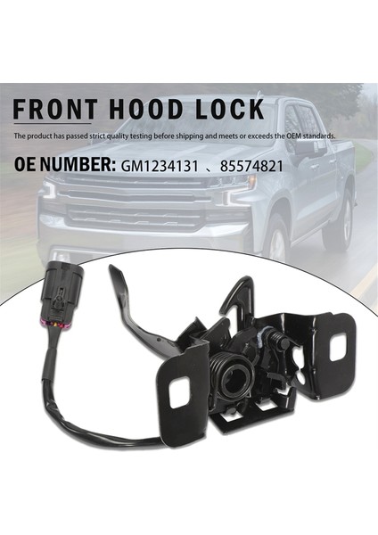 Araba Hood Lock Hood Mandal Montajı GM1234131 85574821 Chevrolet Silverado 1500 Sierra 1500 2014-2019 (Yurt Dışından) fırsatları