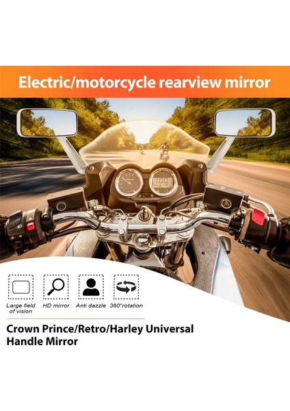 tosiklet Dikizini Aynalar da Suzuki YamahChrome 8 (Yurt Dışından) fırsatları