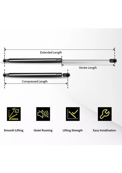 Ön Kaput Kapısı Yayını Dikiş Şoku Damper Asansör Destek Çubuğu Chrysler 300 Dodge Charger Magnum 2005-2010 (Yurt Dışından) indirimleri