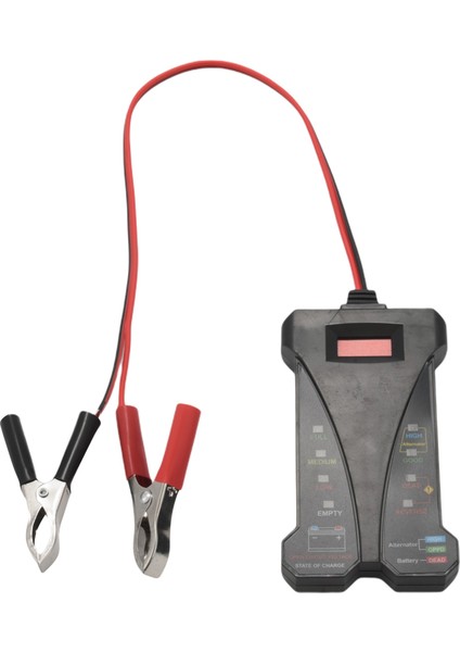 MP0514A 12V Dijital Pil Test Cihazı Voltmetre ve LCD Ekran ve LED Göstergesi ile Şarj Sistemi Analizörü - Siyah Sürüm (Yurt Dışından)