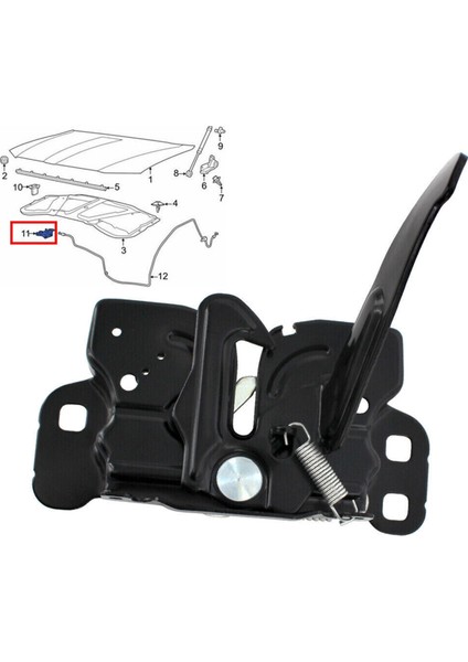 Araba Hood Mandal Kilidi CH1234104 Chrysler Için 55113787AB 300 Dodge Charger 2011 -2020 Hood Lock Actuator 55113780AC (Yurt Dışından) fırsatları