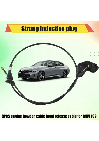 3pcs Motor Bowden Kablo Kaputu Serbest Bırak Teli Bmw E39 525I 530I 51238176595 51238190754 51238176596 (Yurt Dışından) indirimleri