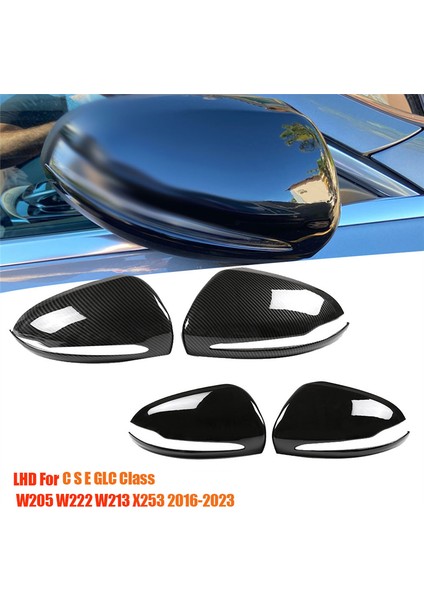 1paır Dikizle Ayna Kapak Trim Mercedes Benz C S Glc Sınıfı W205 W222 W213 X253 16-23 Yan Kanat Ayna Kabuğu Lhda (Yurt Dışından) fırsatları
