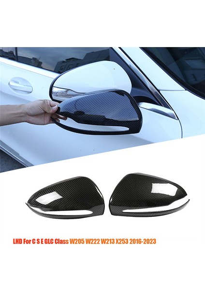 1paır Dikizle Ayna Kapak Trim Mercedes Benz C S Glc Sınıfı W205 W222 W213 X253 16-23 Yan Kanat Ayna Kabuğu Lhda (Yurt Dışından) indirimleri