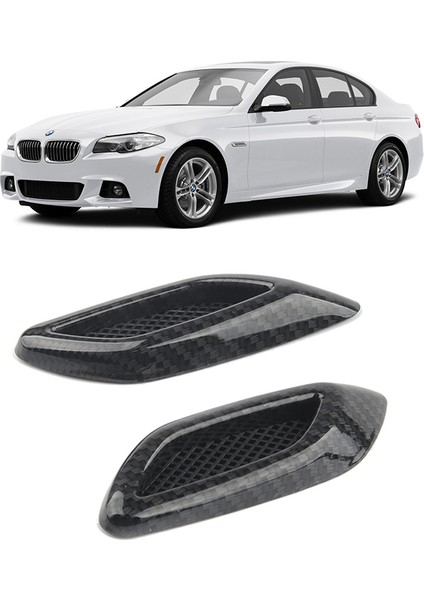 2pcs Karbon Fiber Araba Kaputu Çerçeve Dekoratif Çıkartmalar Çamurluk Hava Çıkışı Yan Işaret Evrensel Dekoratif Kapak (Yurt Dışından) fiyatları