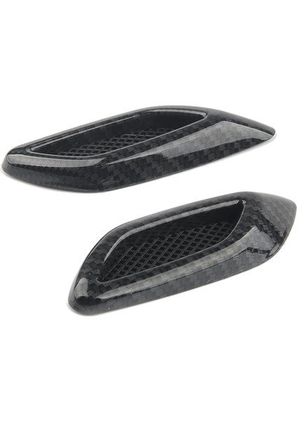 2pcs Karbon Fiber Araba Kaputu Çerçeve Dekoratif Çıkartmalar Çamurluk Hava Çıkışı Yan Işaret Evrensel Dekoratif Kapak (Yurt Dışından) fırsatları