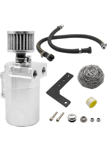 Chevy Silverado Için Air Fiter Yağ Ayırıcısı Araba Havazus Yağ Pot Kiti 19-20 Gmc Sierra 19-20 Gümüş (Yurt Dışından)
