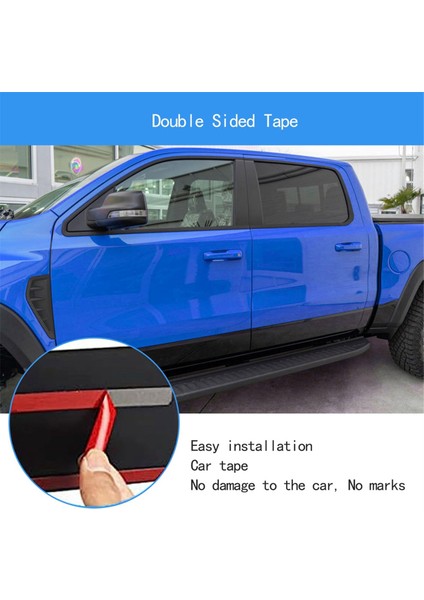 Dodge Ram Için 1500 Trx 2023 2024 Araba Çamurluk Yan Havalandırma Kapağı Trim Sticker Dış Aksesuarlar (Abs Karbon Fiber) (Yurt Dışından) fırsatları