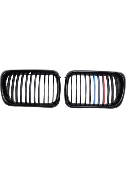 Araba Parlak Siyah Ön Başlıklı Böbrek Izgara Mesh Sport Racing Izgaraları Bmw For-Bmw E36 M3 3 Serisi 1997-1999 M-Color (Yurt Dışından) modelleri