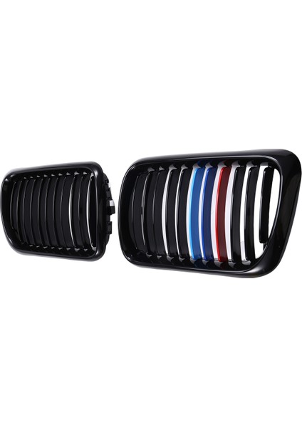 Araba Parlak Siyah Ön Başlıklı Böbrek Izgara Mesh Sport Racing Izgaraları Bmw For-Bmw E36 M3 3 Serisi 1997-1999 M-Color (Yurt Dışından) fırsatları