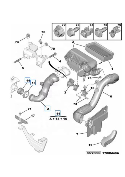 Yeni Yüksek Kaliteli Araba Emme Borusu Hava Filtresi Turboşarj Hortumu 9687883680 Fiat Alfa Için Romeo Citroen Lancia (Yurt Dışından) fırsatları