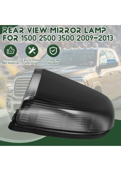 Araba Sağ Kanat Yan Görüntüsü Ayna Lambası Dönüş Sinyali Işık Göstergesi 68064948AA Dodge Ram 1500 2500 2009-2013 (Yurt Dışından) fırsatları