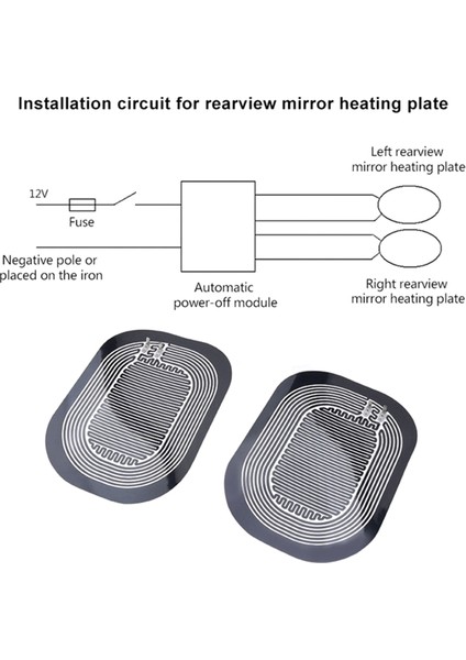 Araba Yan Kanat Aynası Isıtma Pedi Dc 12V Evrensel Dikiz Aynası Sisli Tenister Hızlı Sıcak Aynalar Börek (Yurt Dışından) indirimleri