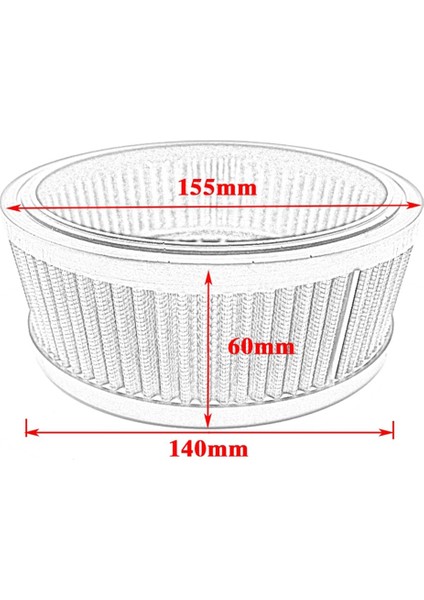 0206-0091 Motosiklet Hava Temizleyici Alım Filtresi Tasarım Venturi Motosiklet Aksesuarları Kırmızı (Yurt Dışından) fiyatları
