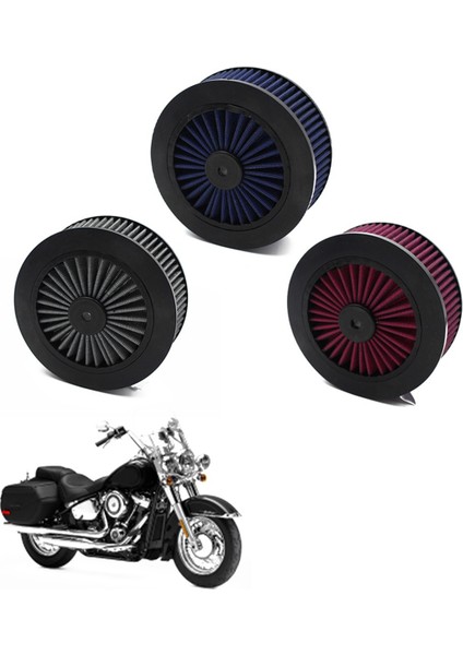 0206-0091 Motosiklet Hava Temizleyici Alım Filtresi Tasarım Venturi Motosiklet Aksesuarları Kırmızı (Yurt Dışından) modelleri