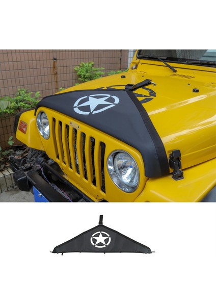Jeep Wrangler Için Motor Bonnet Kapağı Tj 1997-2006 Tuval Araba Ön Davlumbağı Kapak Koruyucu (Yurt Dışından) fiyatları