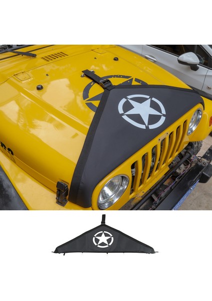 Jeep Wrangler Için Motor Bonnet Kapağı Tj 1997-2006 Tuval Araba Ön Davlumbağı Kapak Koruyucu (Yurt Dışından) fırsatları