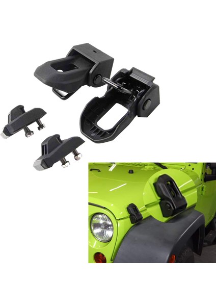 Jeep Wrangler Jk Jl 2007-2019 Kaput Kilitli Araba Kilit (Yurt Dışından)