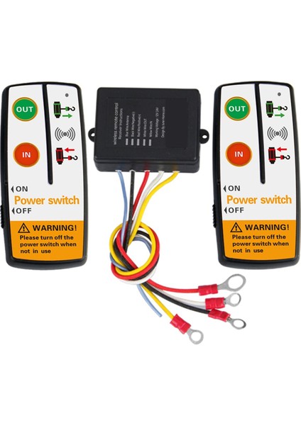 Jeep Atv Suv Kamyonu Için Evrensel Vinç Elektrikli Kablosuz Uzaktan Kumanda Anahtarı Kiti Elektrikli Vinç Uzaktan Kumanda Sistemi (Yurt Dışından)