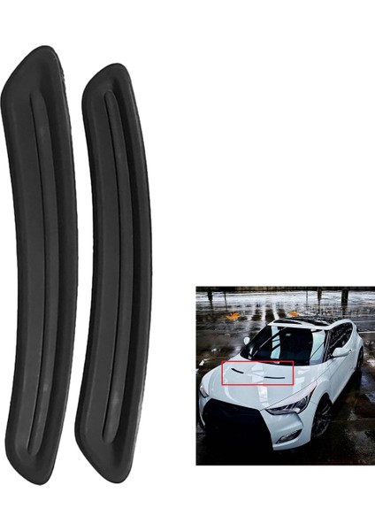 Araba Ön Kaput Bonnet Havalandırmaları Hyundai Veloster 2011-2017 Için Hava Çıkış Kapağı Kaplama (Yurt Dışından) modelleri