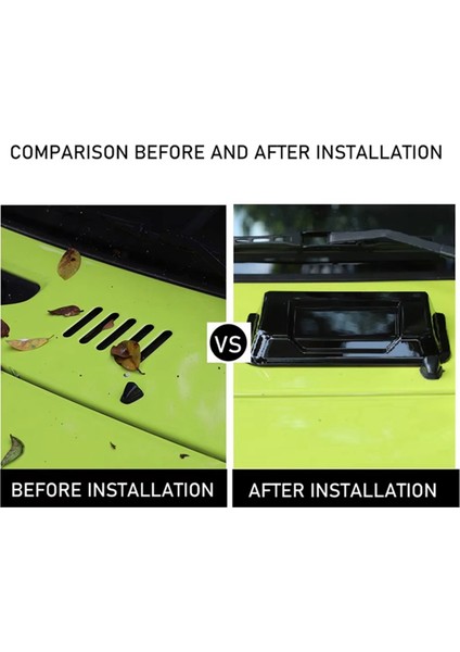 Suzuki Jimny Için Kaput Havalandırma Hood Scoop Havalandırma Giriş Kapağı Döşeme 2019 2020 2021 2022 (Yurt Dışından) modelleri