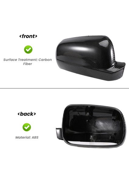 Karbon Fiber Abs Yan Dikiz Ayna Kapağı Bora 1998-2009 Ye (Yurt Dışından) fırsatları