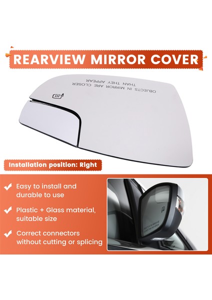 Sağ Isıtma Fonksiyonu Dikiz Aynası Cam Yedek Kanat Aynası CM5Z-17K707-H Ford Focus C-Max (Yurt Dışından) fırsatları