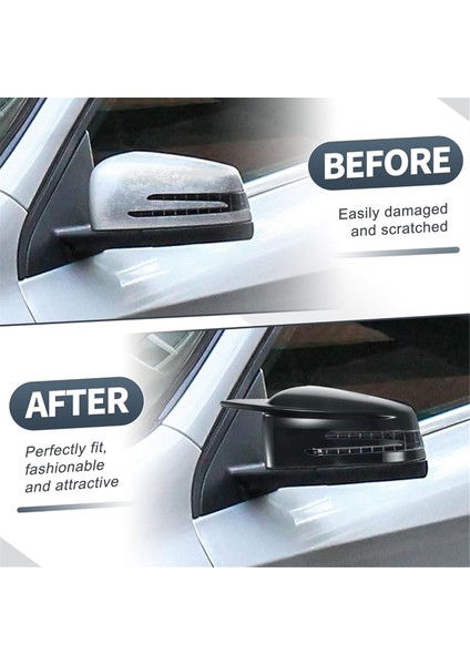 Mercedes Benz A B C E S Cla Gla Sınıf W176 W246 W212 W204 Yan Ayna Kapağı Dik Görünüm Ayna Trim Aksesuarları (Yurt Dışından) fırsatları