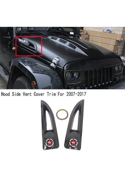 Jeep Wrangler Için 1 Çift Kaput Yan Havalandırma Kapağı Döşeme Jk 2007-2017 Karbon Fiber (Yurt Dışından) indirimleri