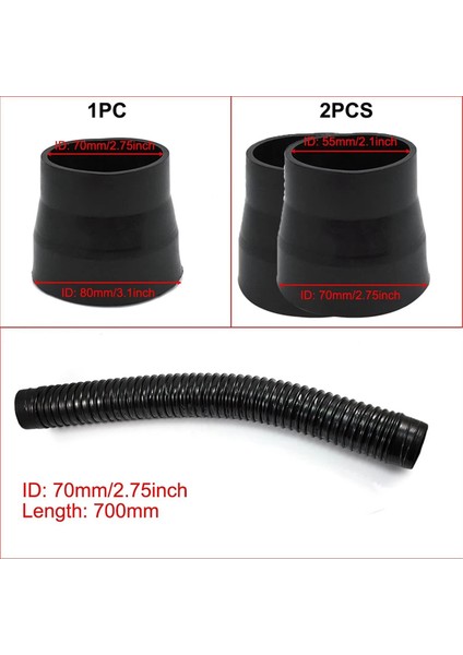 Araba Modifikasyonu Soğuk Giriş Hava Filtre Kiti Yüksek Akış Hava Filtre Elemanı 76MM Emme Hava Kutusu Kiti 3 Inç (Yurt Dışından) fiyatları