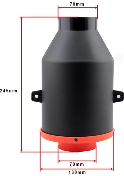 Araba Modifikasyonu Soğuk Giriş Hava Filtre Kiti Yüksek Akış Hava Filtre Elemanı 76MM Emme Hava Kutusu Kiti 3 Inç (Yurt Dışından) modelleri